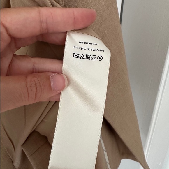 Anthropologie Maeve Double Breasted Boyfriend Shoulder Pads Camel Blazer Size 4 - Picture 11 of 12